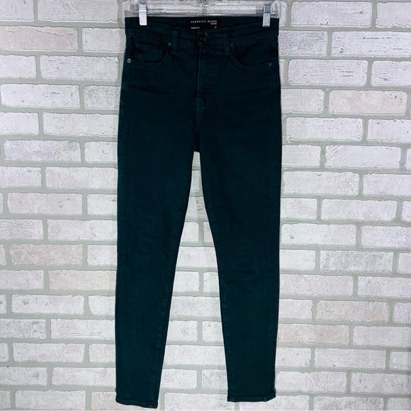 Veronica Beard Debbie High Rise Skinny Jeans in Evergreen Size 27 - Picture 5 of 10